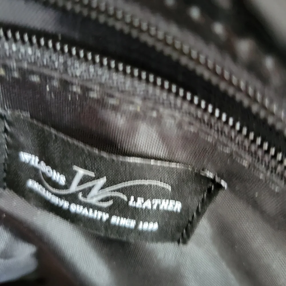 NWT Wilson Learher Black Laptop Briefcase Bag